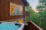 Hot Tub with views of Mount Yonah